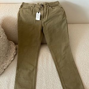 Todd Snyder Slim Fit 5 pocket moleskin in dusty pine